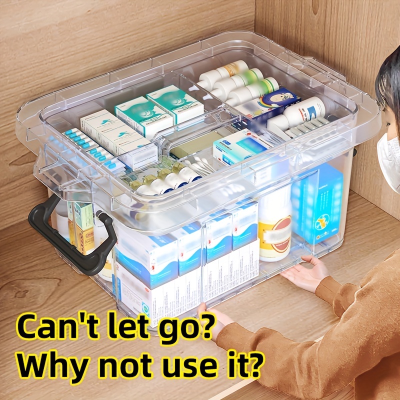 Household Medicine Cabinet Large Capacity Multi-layer First Aid Medical  Storage Box For Medicines And Medical Supplies