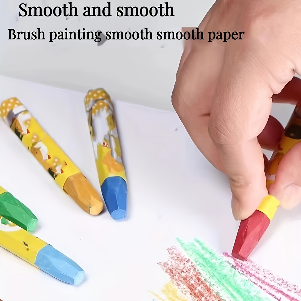 1 Set Wax Crayon Stick Kid Painting Safety Student Drawing Sketching Art  Tool Colorful Kids Paint