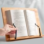 wooden reading rack book holder computer stand multifunctional book reading and reading flip bookshelf