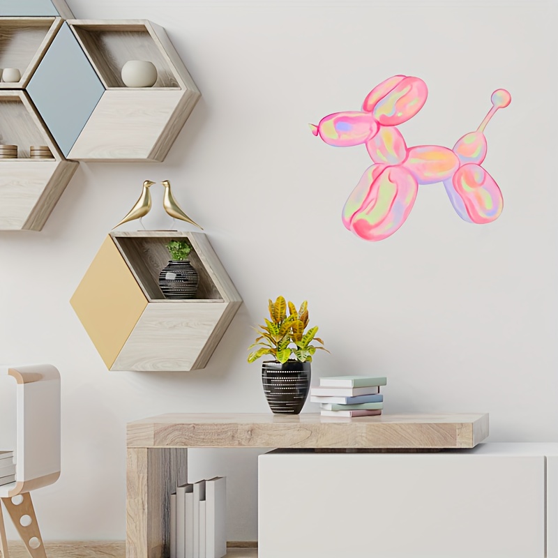 1pc Colorful Balloon Dog Sticker Puppy Acrylic Mirror - Temu