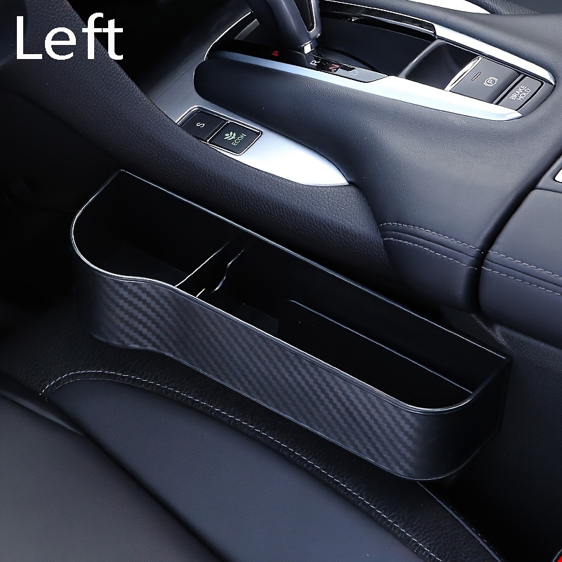 Autositz-Lücken-Organizer, Kohlefaser, multifunktionale Hülle (schwarzer  Fahrer)