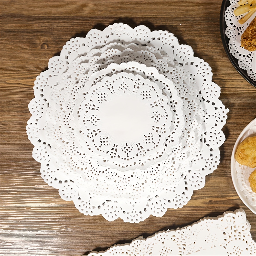 Elegant White Lace Paper Doilies For Wedding And - Temu