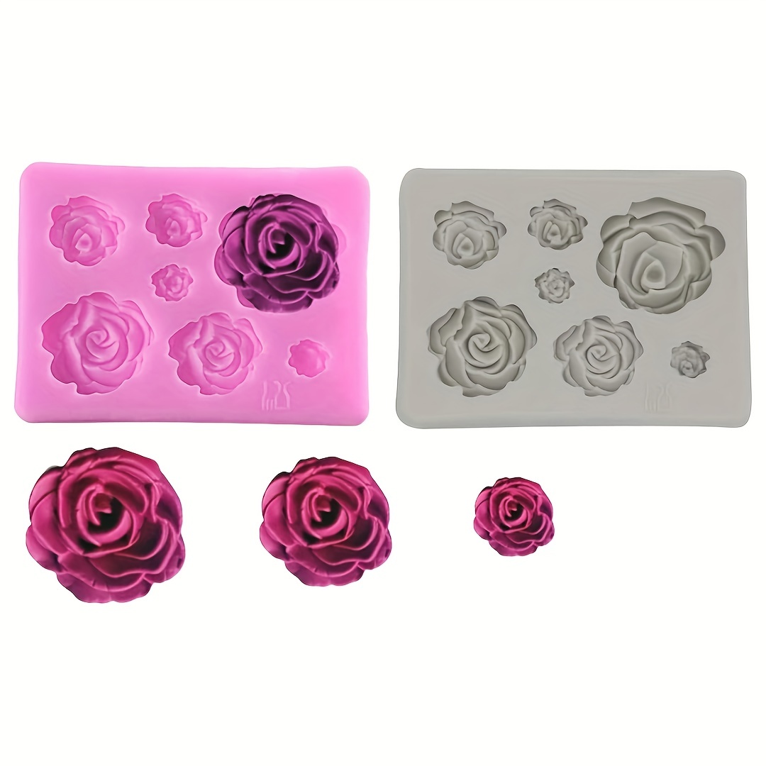 A Variety Of Flowers Shape Silicone Mold Diy Flower Bunch - Temu