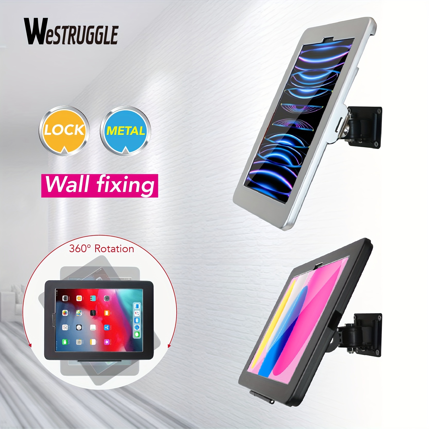 Wandhalterung für Handy-Tablet-Halter, ausziehbarer, verstellbarer