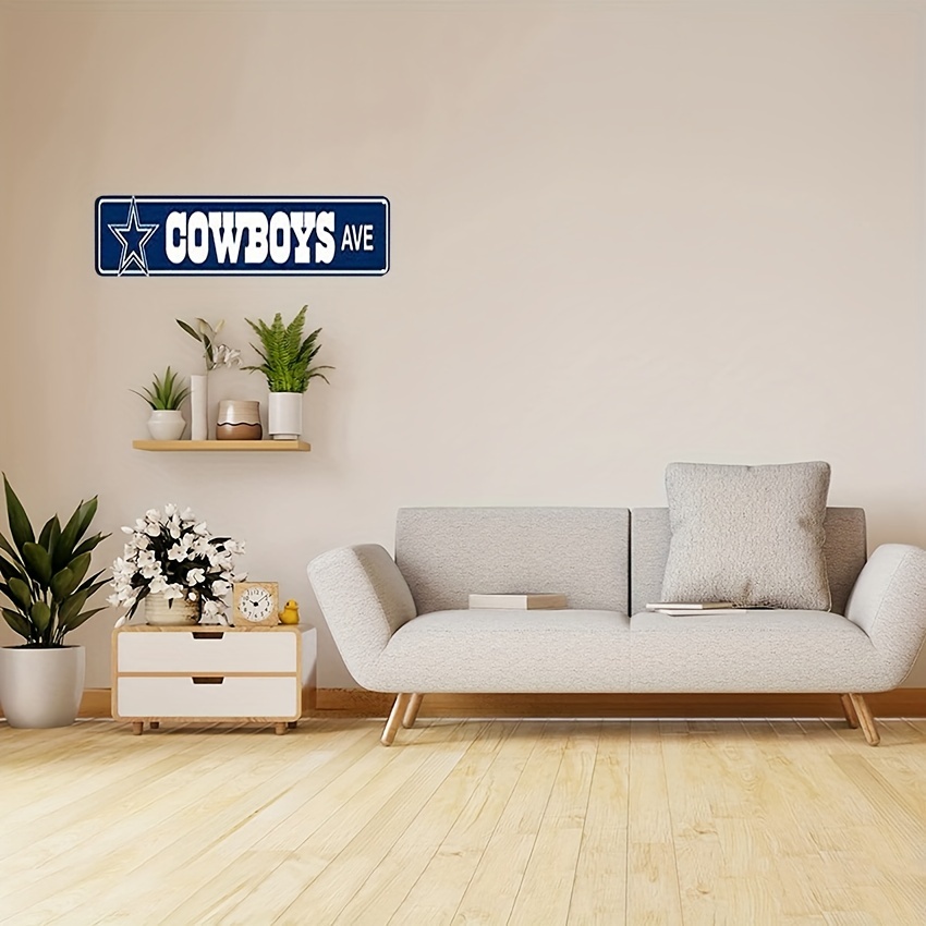 Cowboys Logo Metal Wall Art Decor Football Dallas