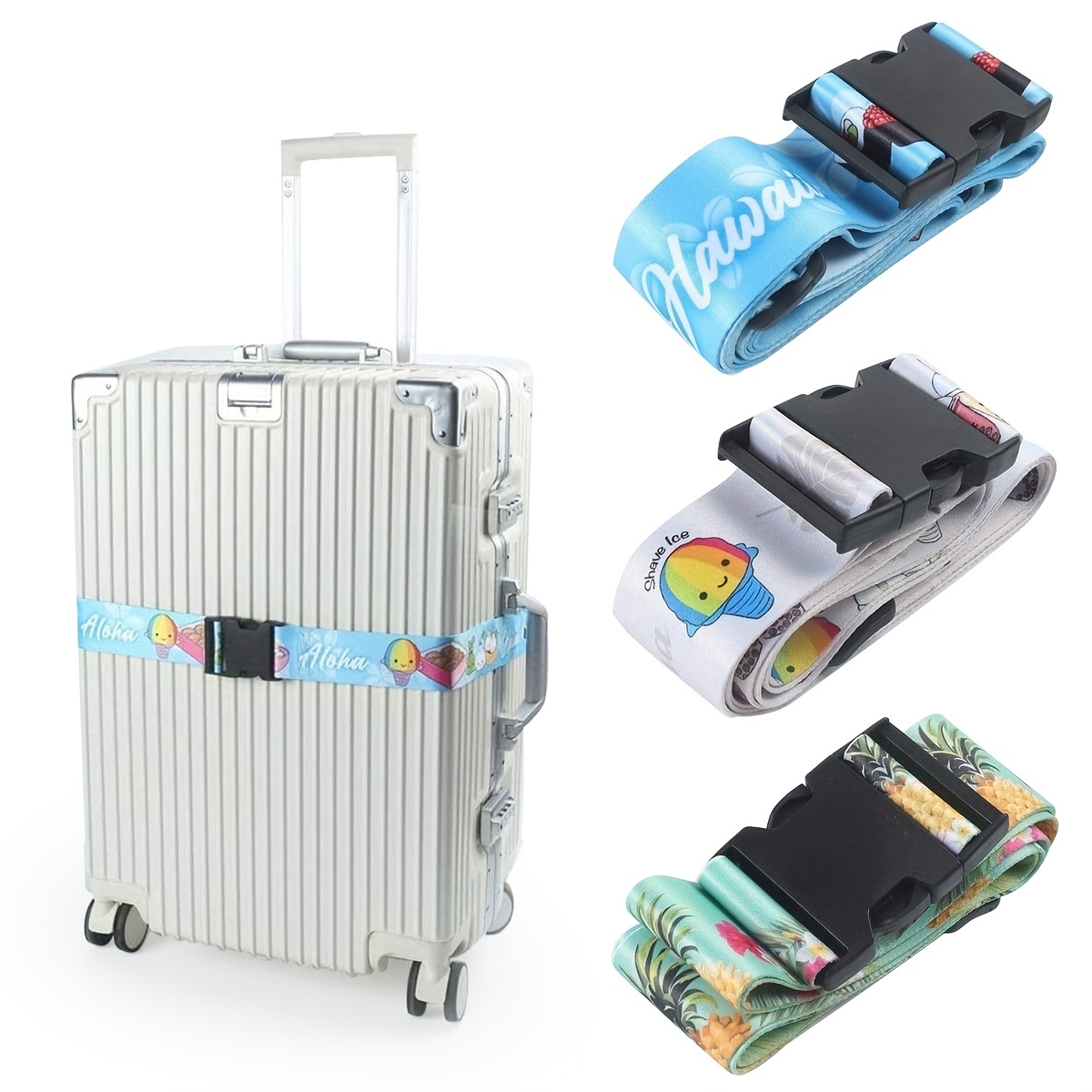 Adjustable Heavy Duty 2M Long Luggage Straps Suitcase Belt Travel