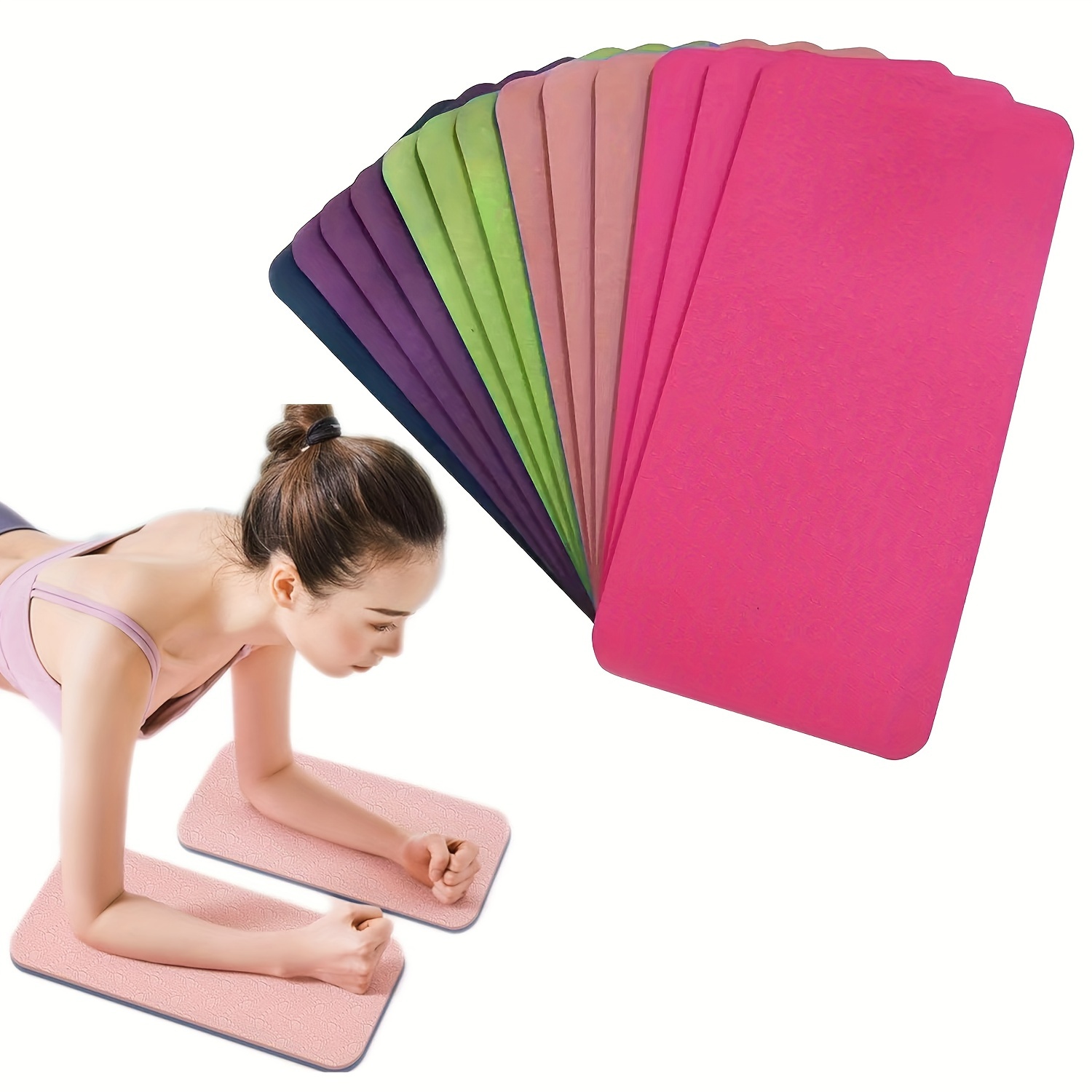 2PCS Yoga Knee Pad, Anti Slip Foam Yoga Kneeling Pad, Comfortable