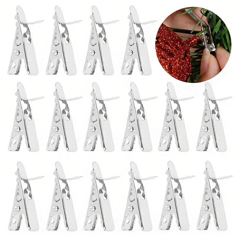 50 Pcs Mini Metal Clips For Christmas Flowers Christmas Tree Flower  Ornament Fixed Clip Xmas Noel Wreath/garland Decorations - Multi-purpose  Hooks - AliExpress