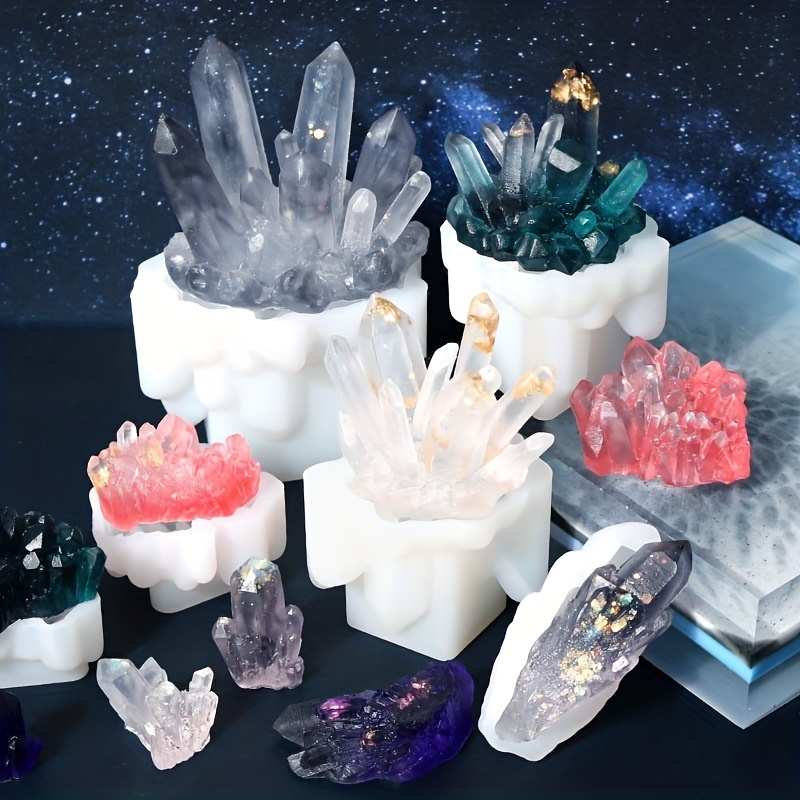 Crystal Cluster Mold for Epoxy Resin Molds Resin Crystal Moulds Epoxy Resin  Mold Fillings Mold Quartz Rock Resin Mold - Yahoo Shopping