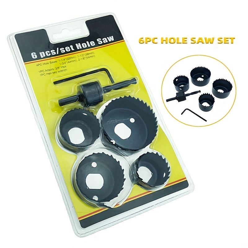 8pcs Hole Saw Set 64-127mm Wood Plastic Boring Drill Circle Cutter Set