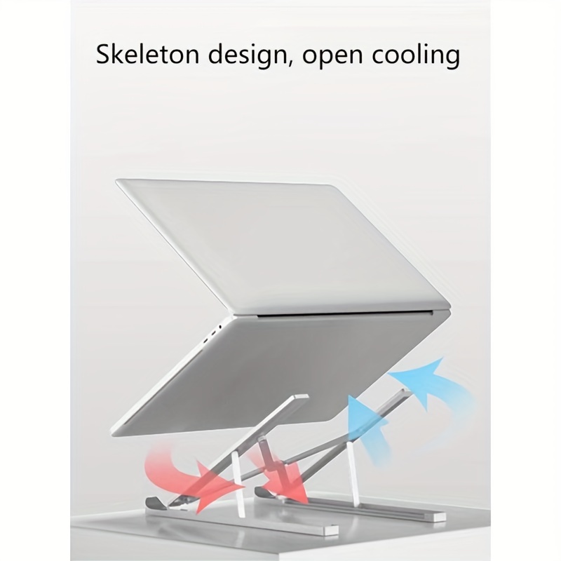 Support d'ordinateur portable en aluminium réglable avec