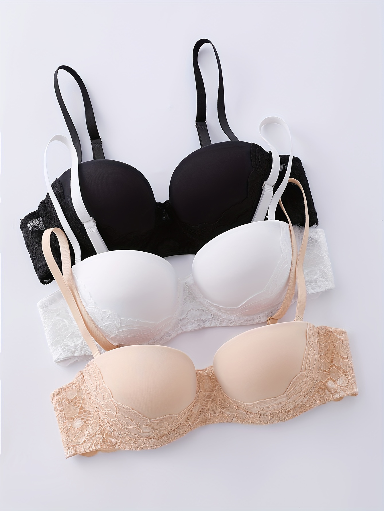 WomenbThin Section Gathered Bras Breathable Comfortable Lace