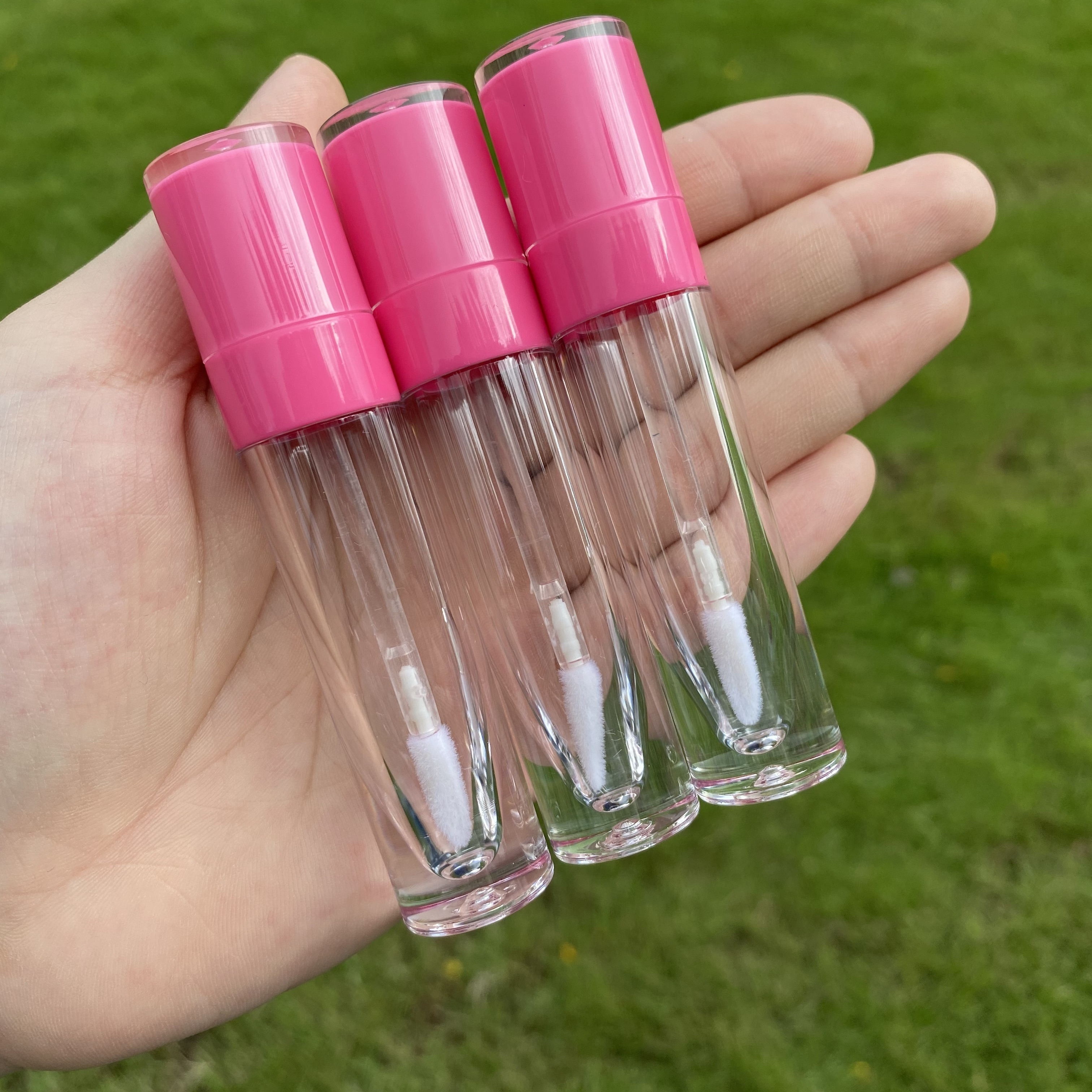 € 3,00 Réduction de 40％, 10 pièces 10ml rose sucette vide brillant à  lèvres Tube Mini bouteilles rechargeables lèvre…