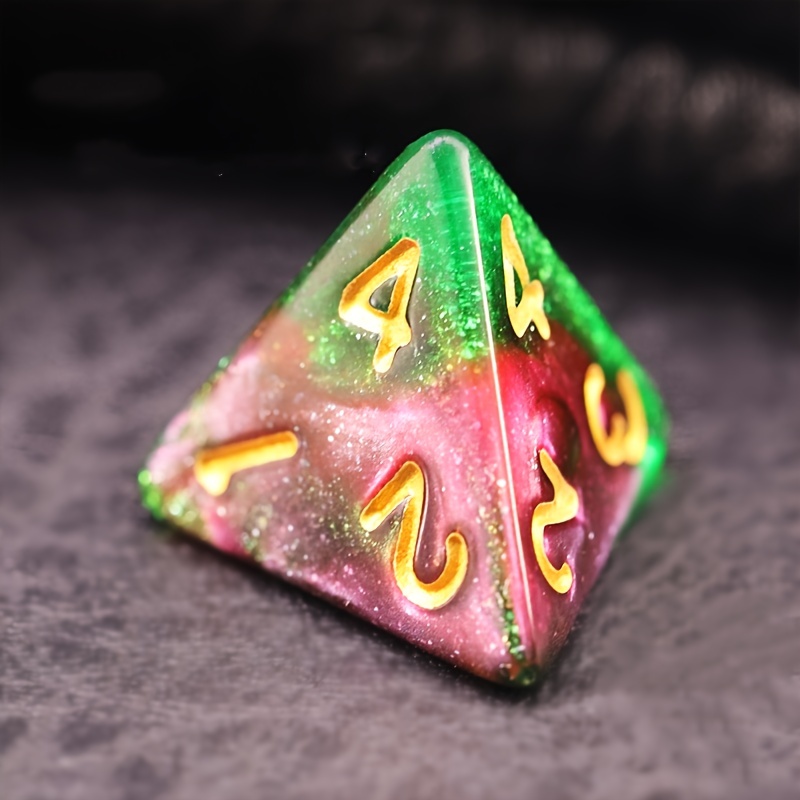 4-Sided Opaque Dice (d4) - Green