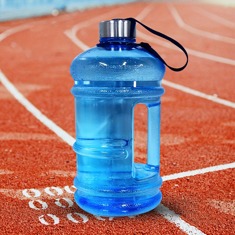 Botella De Agua 64 Oz 2.2 L Con Pajita Para Gym Entrenar Y