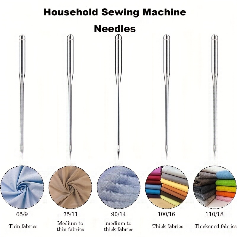 Sewing Machine Needles Sizes 65/9 75/11 90/14 100/16 110/18 - Temu