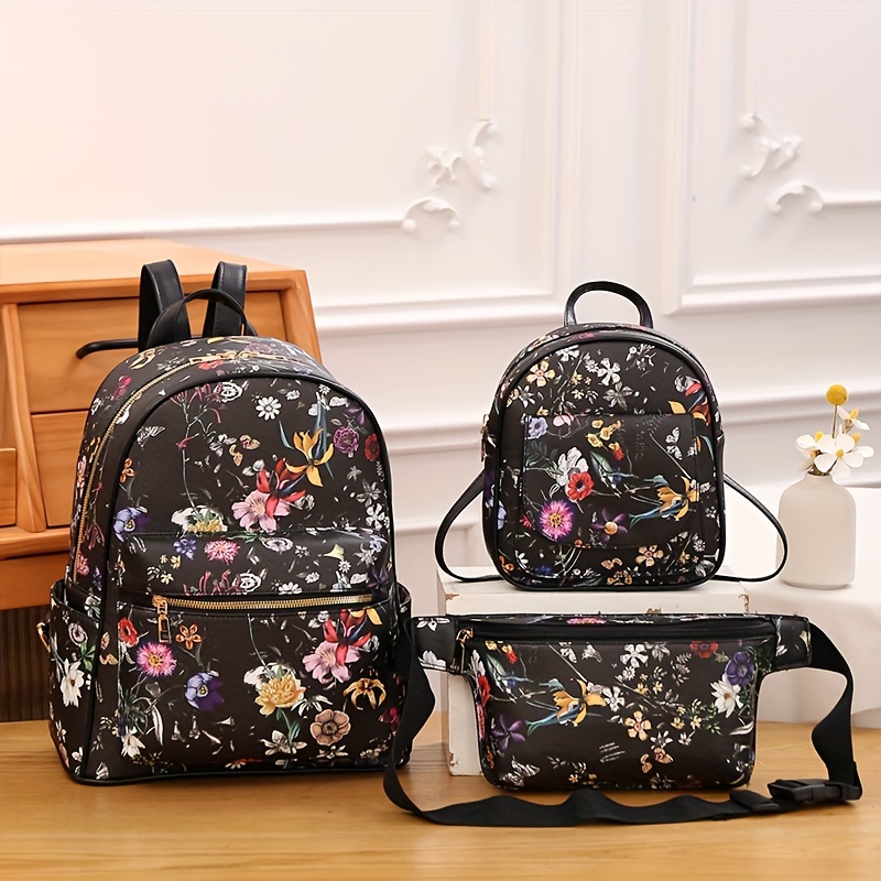 Mini Backpack Purse for Women Girls, Daisy Polka Dots Small Backpack Spring  Daisy Flower Lightweight Casual Travel Bag Daypack for Teens Kids School
