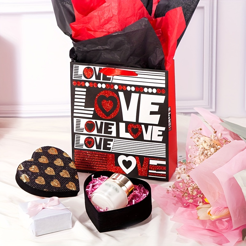 Heart Shaped Cardboard box with Lid, Valentine Gift Box