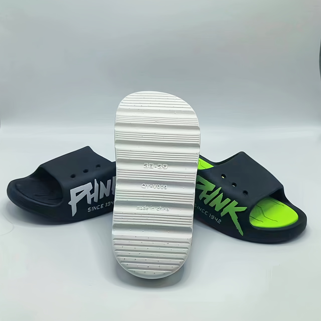 mens trendy slippers comfy non slip casual breathable soft Temu