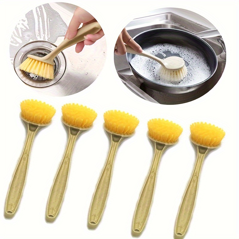 Pot Brush, Long Handle Multi-functional Kitchen Cleaning Brush, Non-stick  Oil, Dishwashing Brush, Durable Kitchen Scrub Brush, Pans And Pots Brush,  Kitchen Sink Countertop Scrub Brush, Cleaning Supplies, Cleaning Tool,  Ready For School 