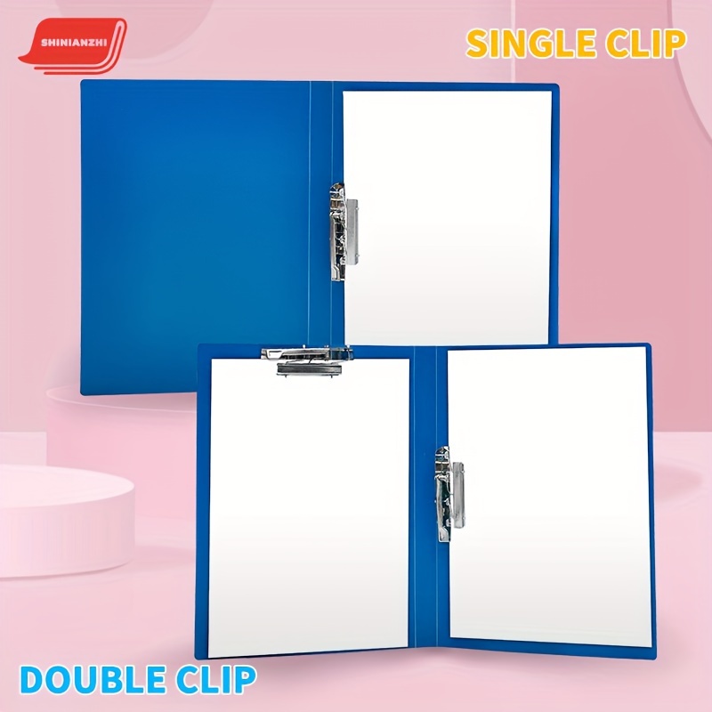 A4 Clamp Binder File Folder with Single / Double Strong Clip