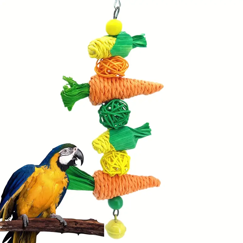 Bird Foraging Toy Cockatiel Toys Parakeet Chewing Hanging - Temu