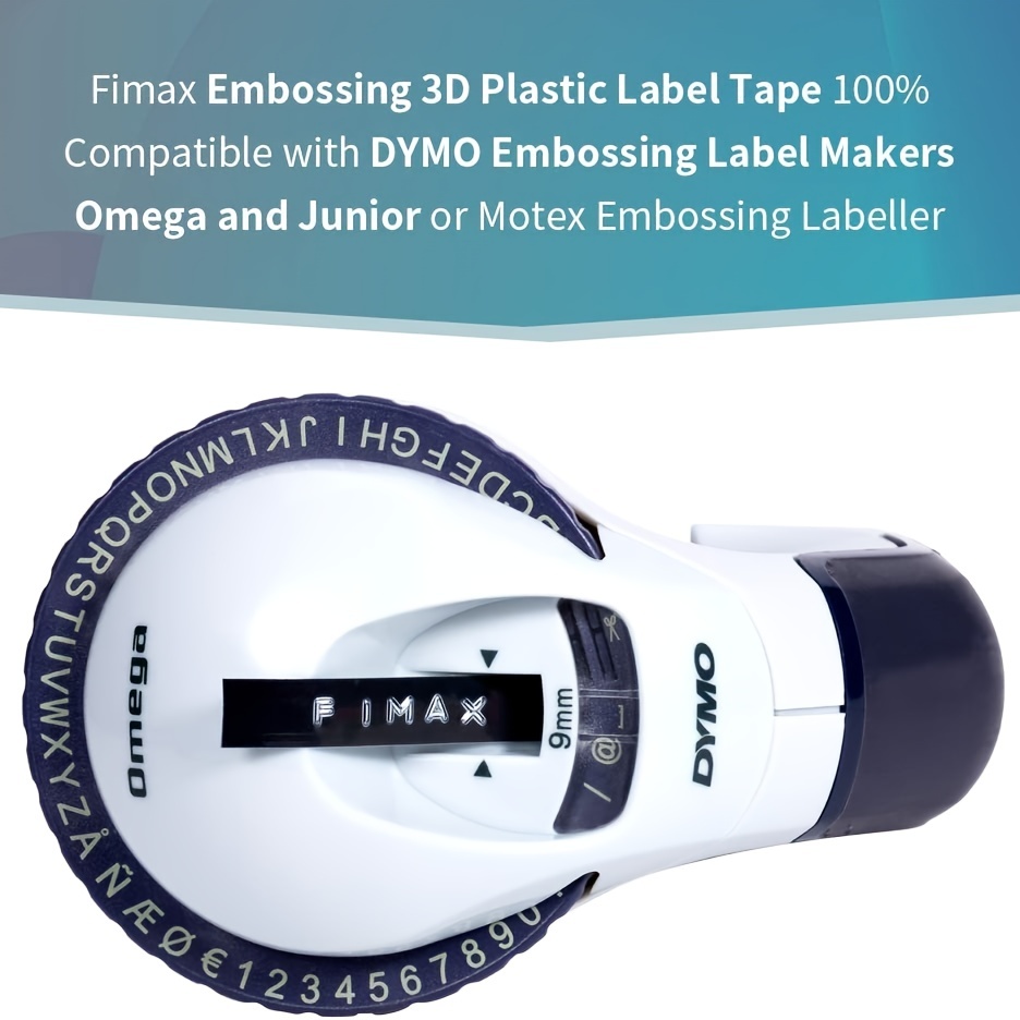 5pk Label Replace For Dymo 3d Plastic Embossing Tape Xpress - Temu