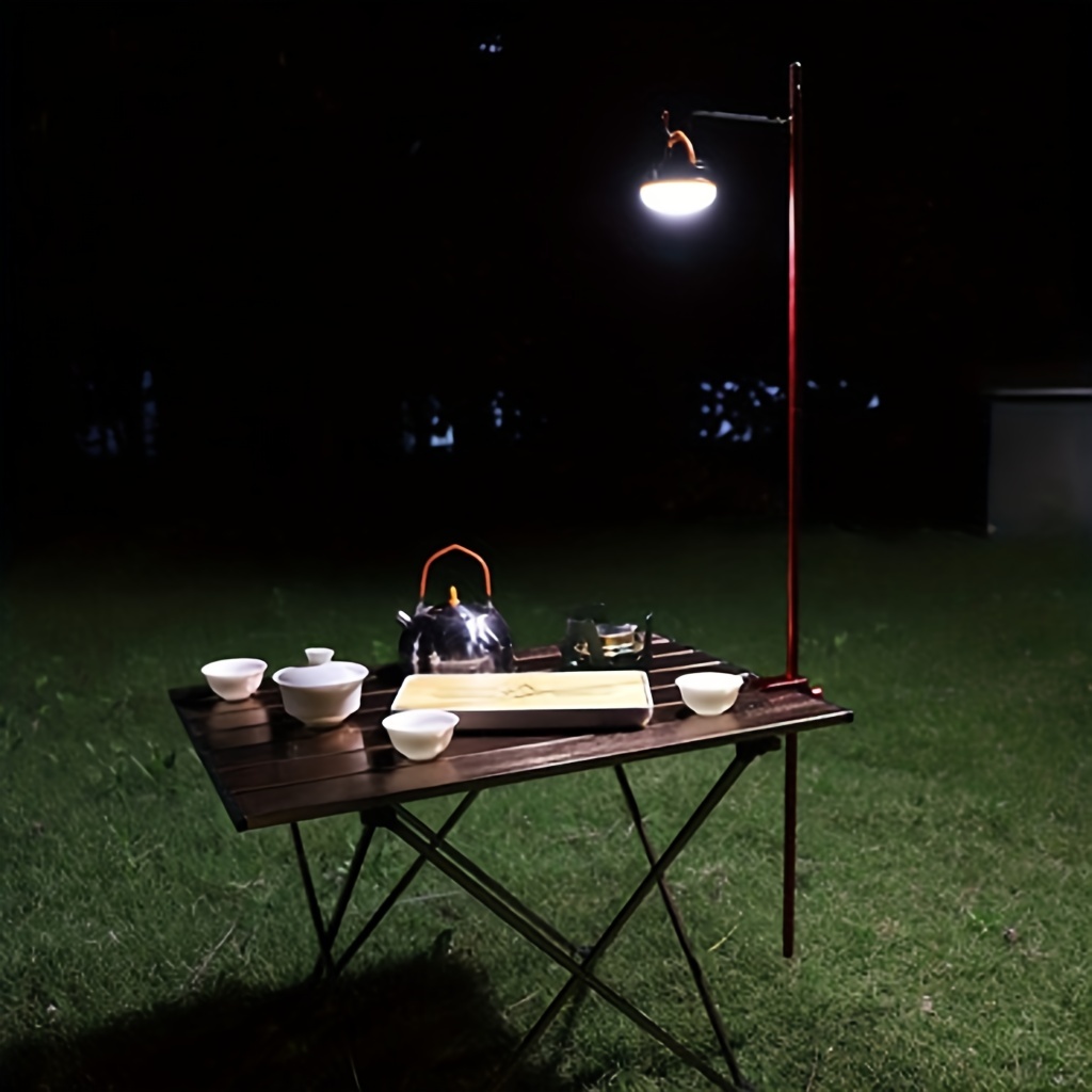 1pc Support De Lampe De Camping Portable Pliant Poteau De - Temu