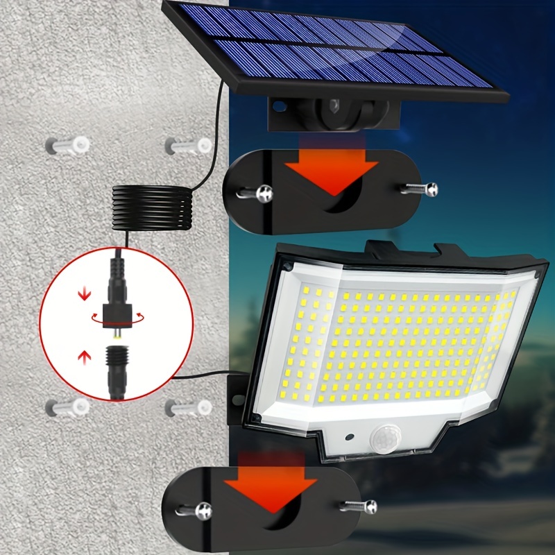 Pxwaxpy Lampe Solaire Extérieur Détecteur de Mouvement, [3 Modes