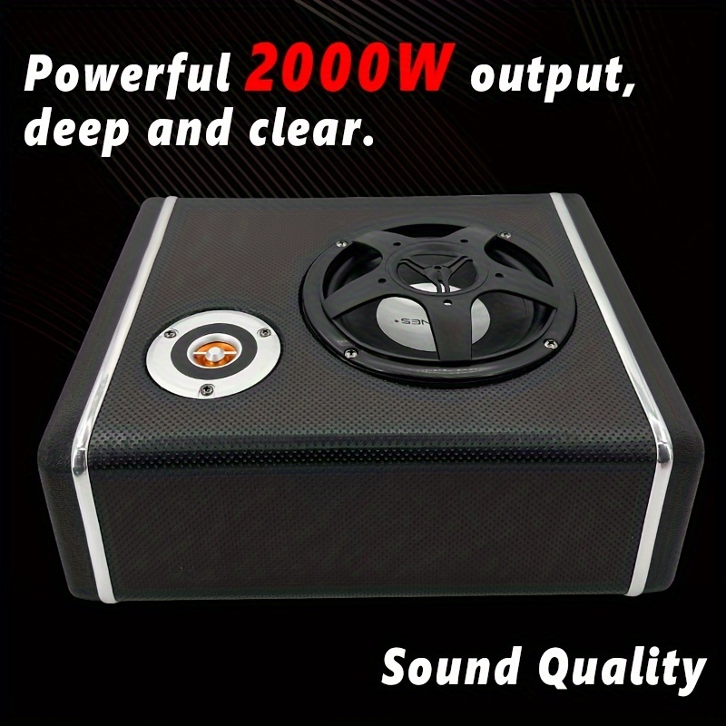 Altavoces Bluetooth duales de 8 pulgadas, 2000W, alta potencia