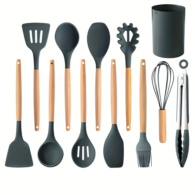 Buy Handmade Utensil Set. Wooden Cute Kitchen Utensils 12/30 cm. Oak Wood  Kitchen Supplies & Utensils Set of 5 Online - MyFancyCraft