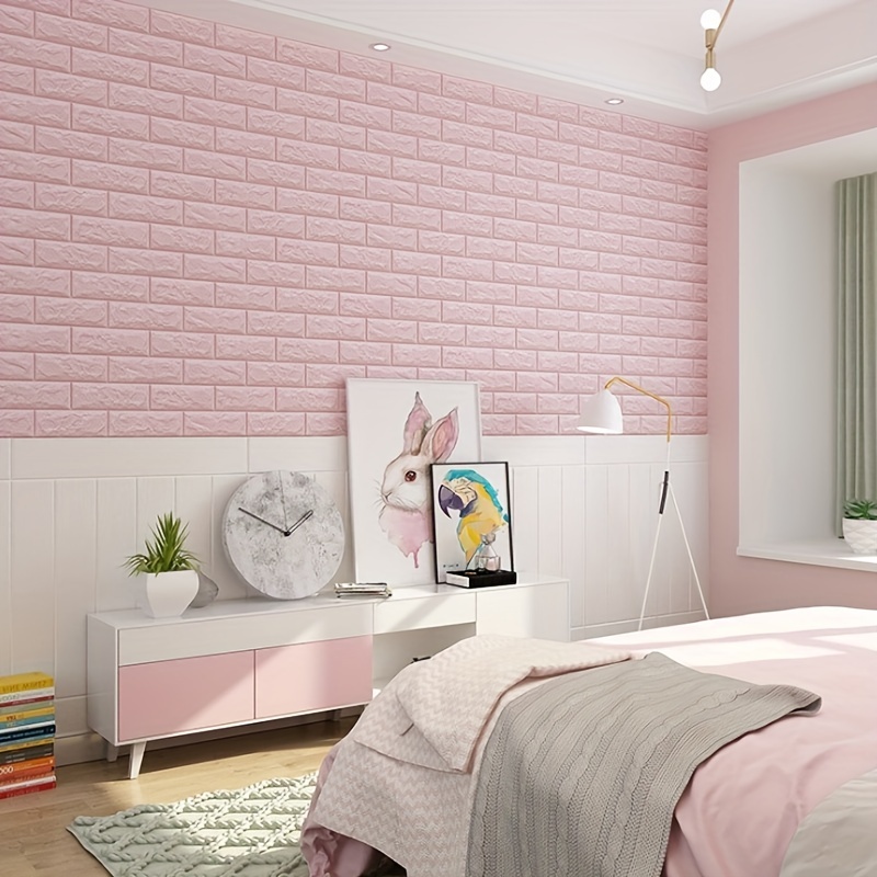 Jhai-Mhin Shop - DIY Self Adhensive 3D wall sticker Brick Living Room Decor  Foam Waterproof Wallpaper wall paper adhesive wall decor ₱18 - ₱32 ONLY You  can buy this here:  Product