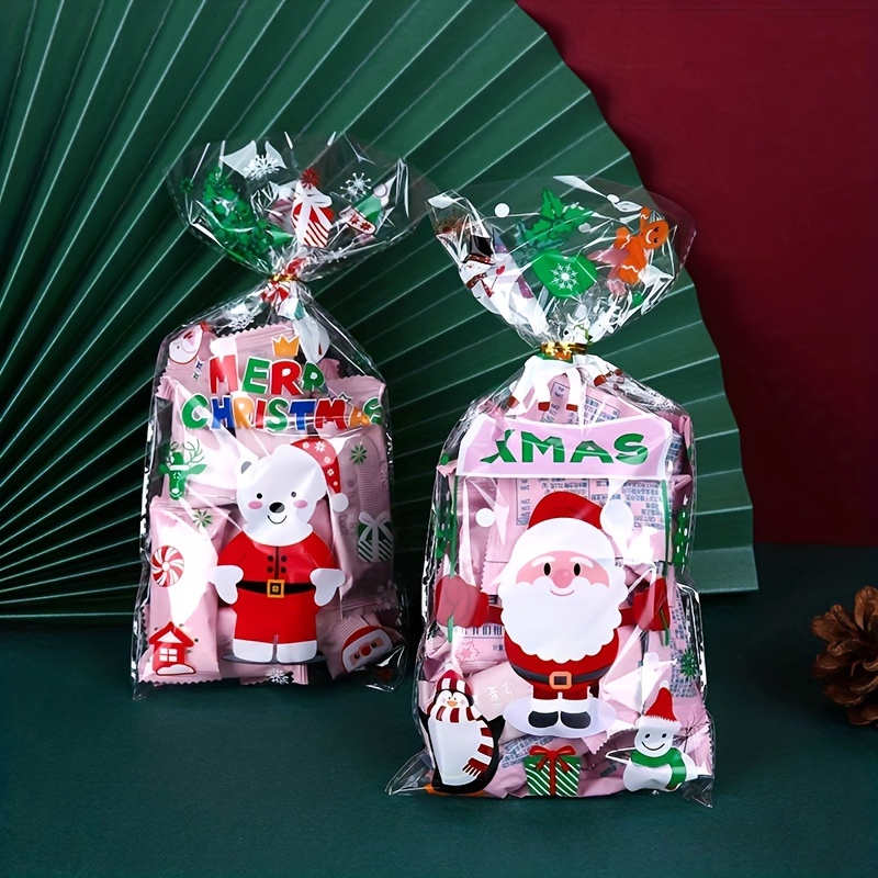 China Factory Christmas Theme Boots Plastic Gift Bags, Zip Lock Bags, for  Biscuit & Candy Packaging 22x19x0.01cm, 10pcs/bag in bulk online 