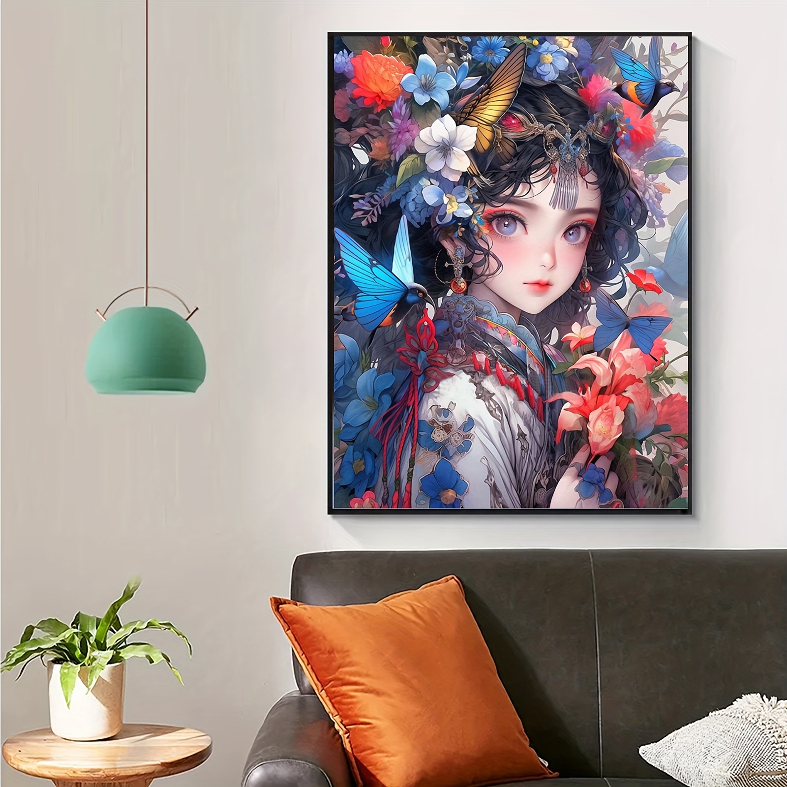 Comprar Juego de pintura de diamantes para adultos, número de mosaico 5D  grande de bricolaje, juego de pintura de diamantes de arte, adecuado para  la decoración de paredes del hogar de los