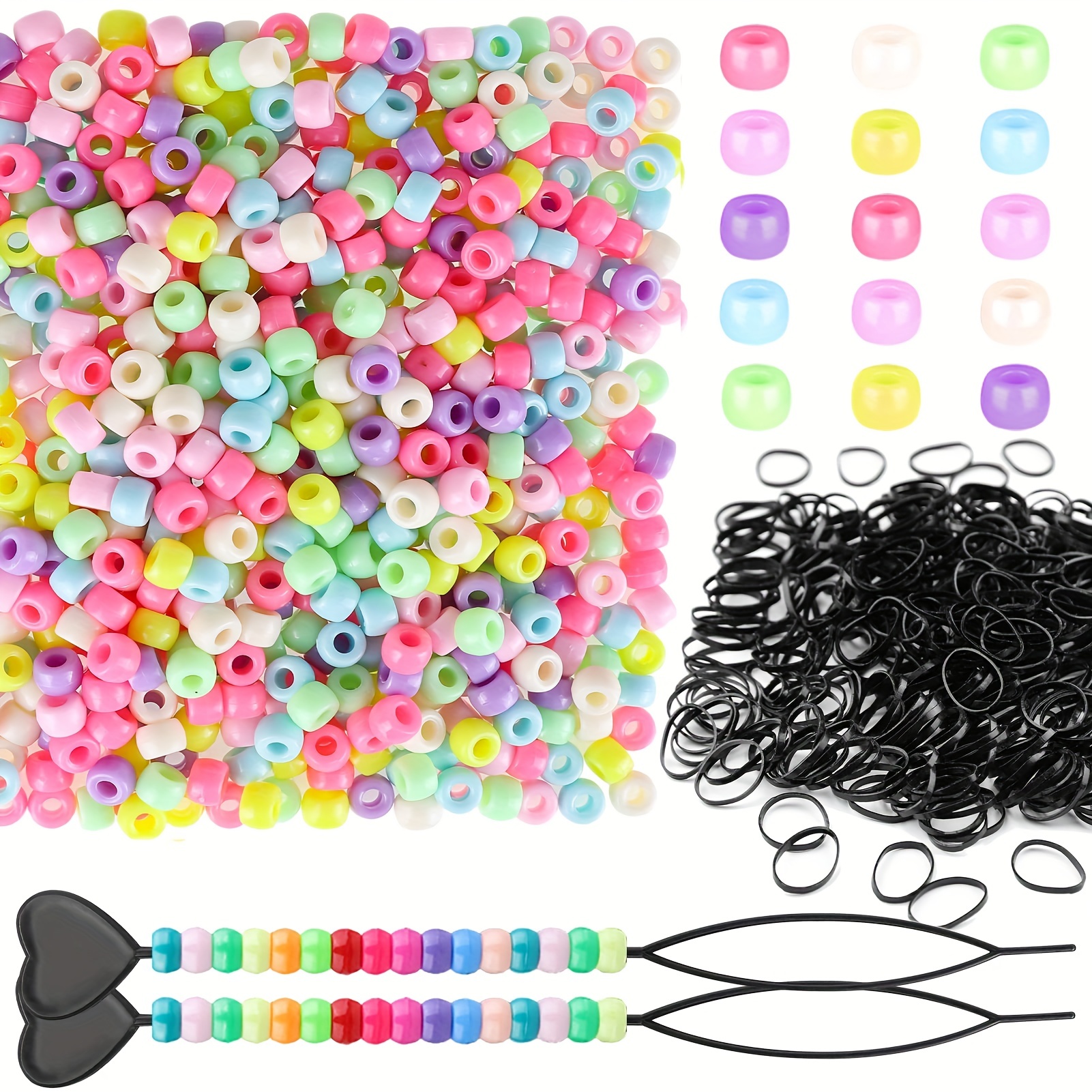  FOMIYES 90 Pcs Hairpin small beaders for hair braids quick  beaders for loading beads ponytail styling tool braiding tools hair braiding  tool braid tool small beaders for hair long headgear 