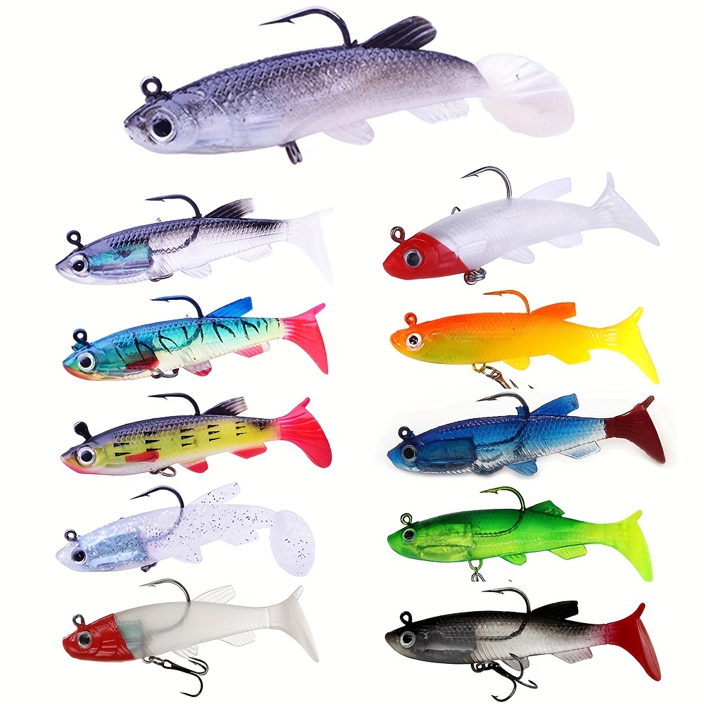 11pcs Bionic Soft Baits for Freshwater and Saltwater Fishing - Paddle Tail  Swimbaits with Realistic Action - Soft Fishing Lures for Catching More Fish