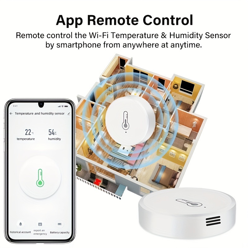 Graffiti Smart ZigBee Temperature And Humidity Meter Sensor Wireless  Temperature And Humidity Sensor Mobile Phone APP Remote Connection