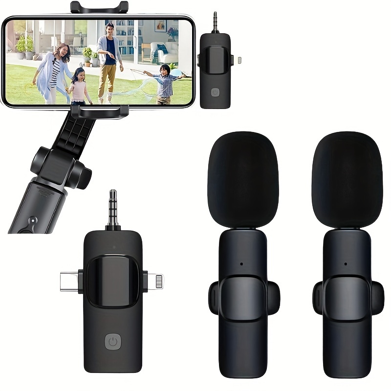 3 In 1 Microfono A Clip Per Collare Wireless Professionale Con Riduzione  Del Rumore Dal Vivo Per Riprese Video Con Telefono Mobile, Trasmissioni  Orali, Microfono Ricevente, Attrezzatura Di Registrazione Dell'host; Per  IPhone/iPad/Android/telefono