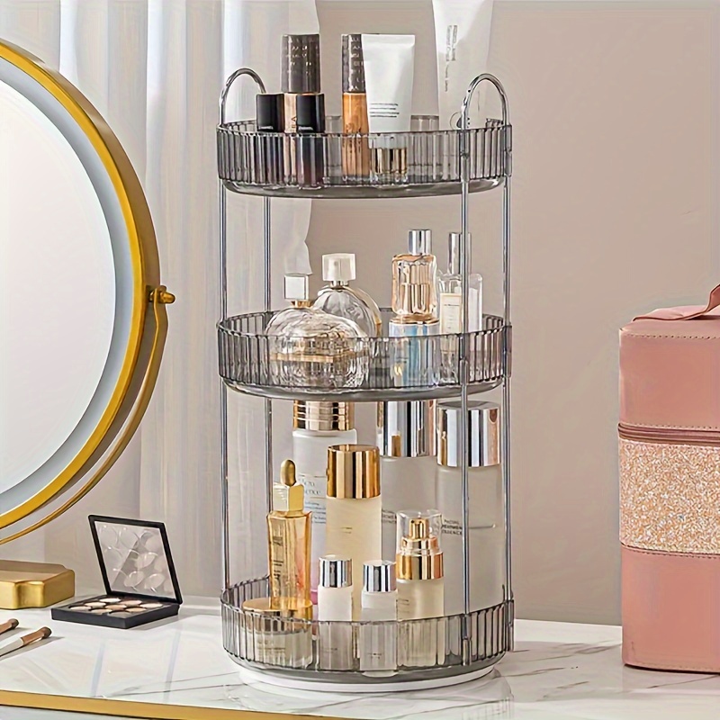 Makeup Organizer For Vanity Large Capacity Desk Storage With - Temu