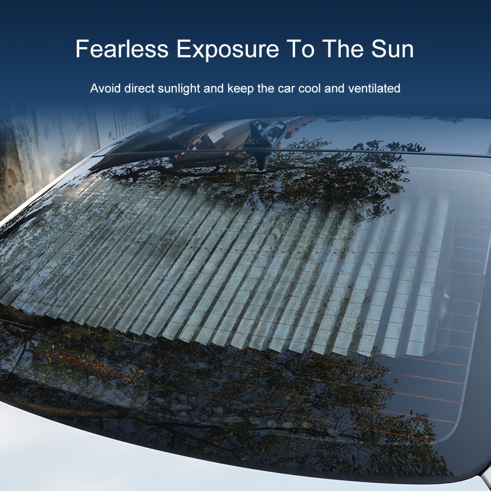 Pare-soleil rétractable pour pare-brise de voiture Pare-soleil rétractable  automatique pour pare-brise de voiture et fenêtre arrière - Protection UV,  pour SUV/MVP/camion (taille : 70 cm) : : Auto