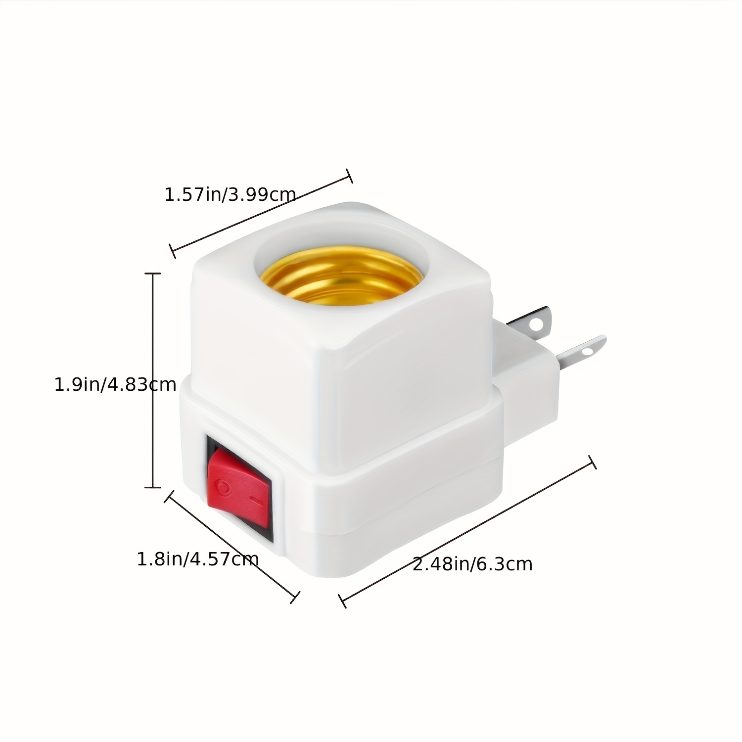 2pcs E27 à E27 Extender Adaptateur Convertisseur Lampe - Temu Canada