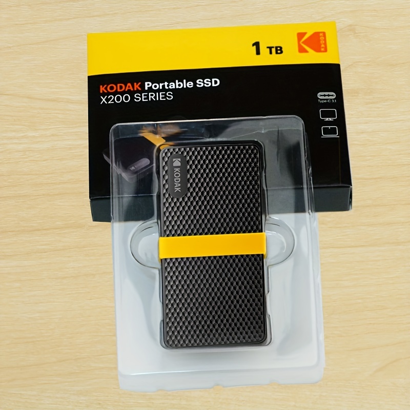 KODAK-Mini disque dur externe SSD portable, 256 Go, 512 Go, 1 To