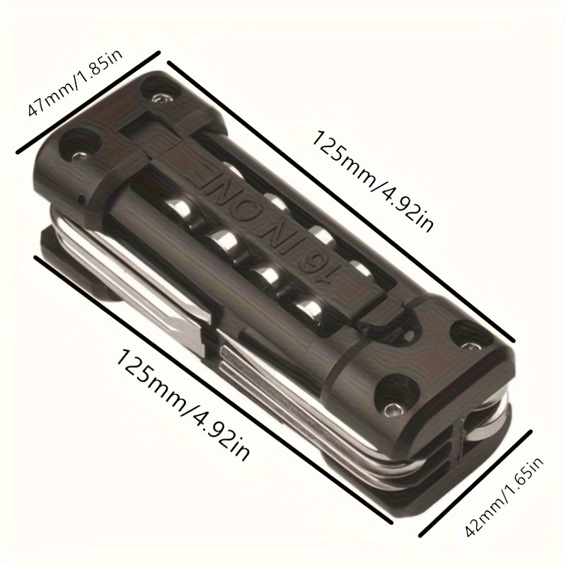 16 in 1 bicycle repair multi functional tool kit portable road bicycle bicycle screwdriver tire repair kit details 3