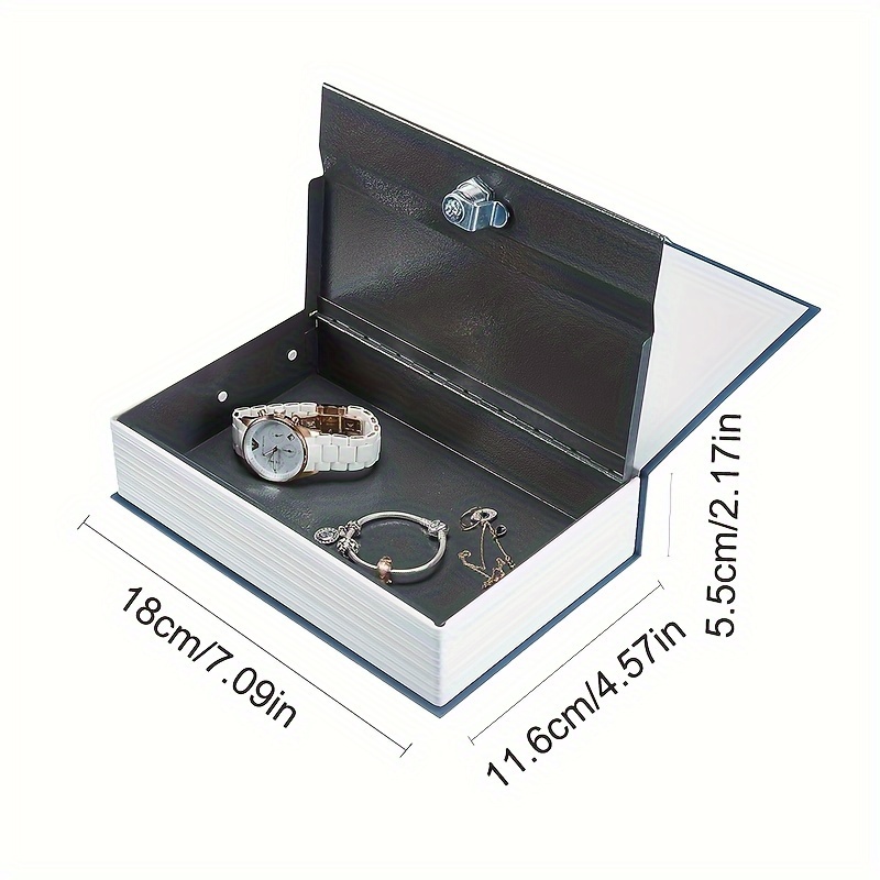 Caja de Efectivo con Cerradura de Llave, Hucha de Metal portátil de Doble  Capa y 2 Llaves de Seguridad 12,5 * 10 * 5,6 cm (S, Azul) Sincero  Electrónica