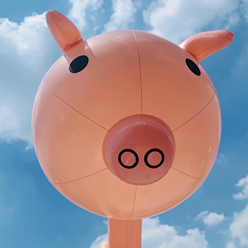 Ballon à Hélium en Forme de Tête de Cochon en Aluminium