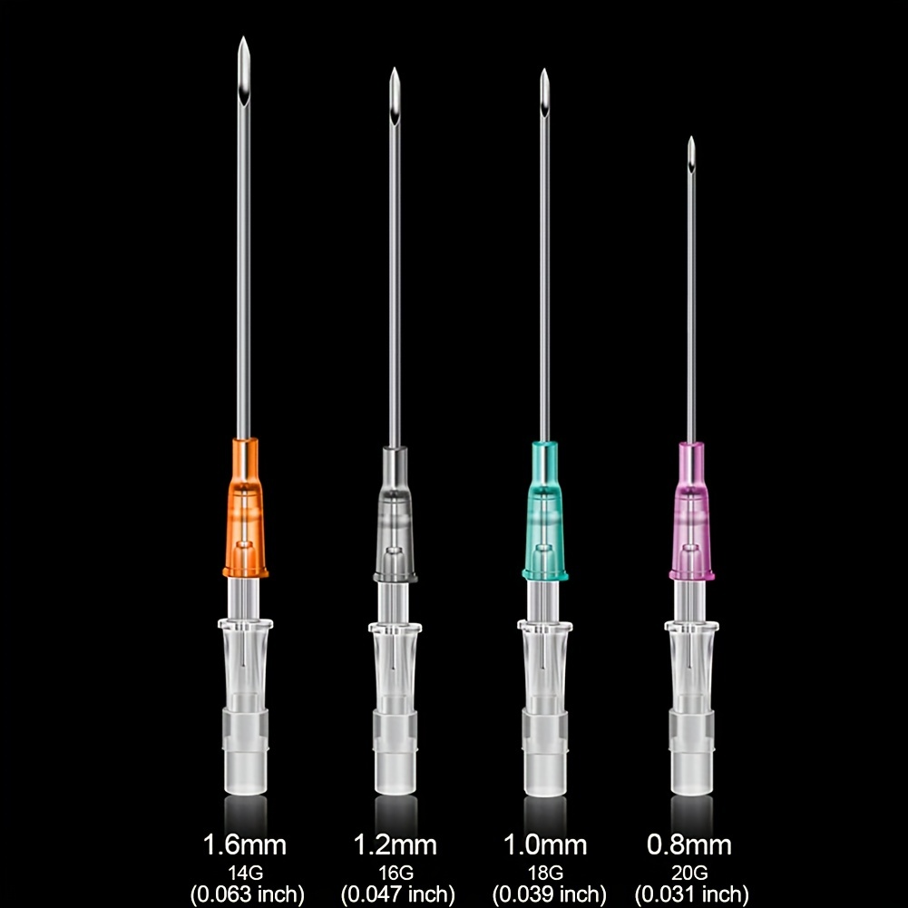 50pcs Stainless Steel Automatic Release Body Piercing Needles
