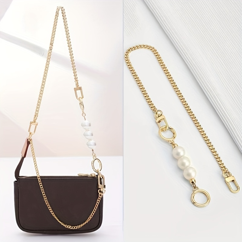 Pearl Shoulder Strap Mini Bag Chain: Add A Touch Of Elegance - Temu