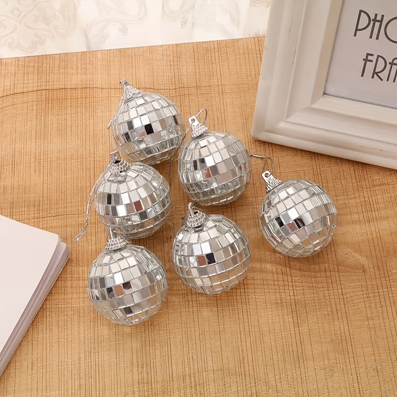 Sparkling Glass Disco Ball Ornament Perfect For Party Decorations