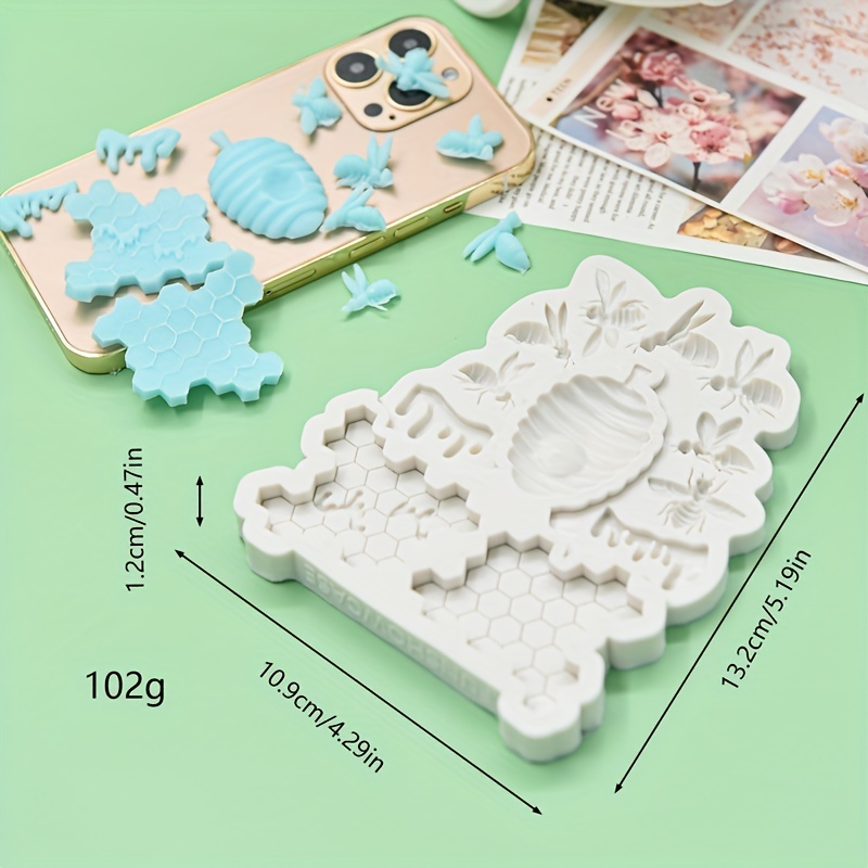 Cute Honey Bee Chocolate Mold 3d Silicone Mold For Diy Cake - Temu