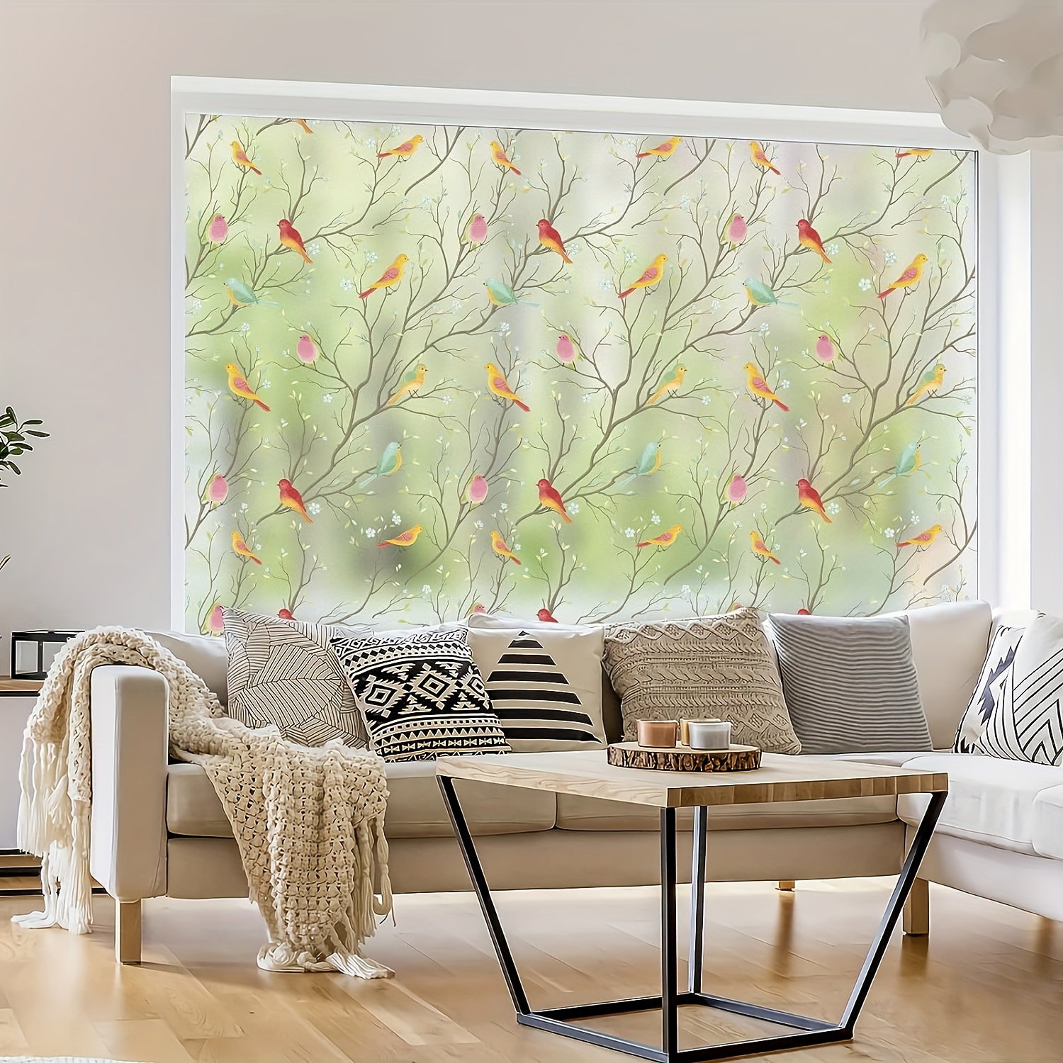Yellow Orchid Glass Privacy Film Window Film Stained Glass - Temu